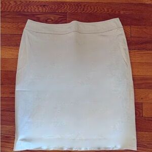 LOFT Cream Midi Skirt